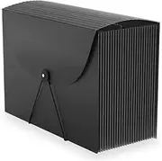 Expanding File Folders Accordian File Organizer with 24 Pockets,Accordion Document Folder Letter Size,Expandable Filing Box,Bill,Receipt and Paper Organizer Storage Boxes,Light-Duty,Choice of Portable