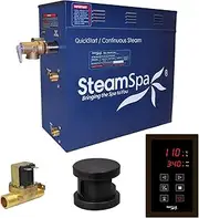 STEAMSPA 7.5kW Steam Sauna Generator Sentry Series 240V Steam Generator with Touch Screen, Steamhead, Built-in Steam Shower Auto Drain, ACU Quickstart Steam Bath Generator (Bronze)
