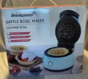 Brentwood Single Bowl Mini Waffle Maker Blue 750W 120 Volt Brand New