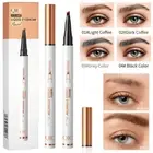 Eyebrow Microblading Pen 3D Tattoo Liquid Ink 4 Fork Brow Pencil Long-Lasting**