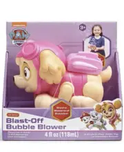 Paw Patrol Blast Off Bubble Blower Skye Nickelodeon Ages 3+ Requires 3 "AAA"