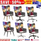 Relaxing Chair Armchair Patchwork Soft Padded Fabric Seat Office Relax Seating