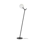Ohh 1 Light Floor Lamp Black & Opal Matt - OHH FL-BKOM