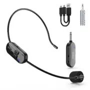 2.4G Wireless Microphone Headset 160FT Range Mic System For Teach Outdoor Speech