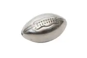 Football 1.75 in. Stainless Steel Drink Chilling Rocks Reusable Ice Cubes