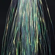 Tigofly 5 Packs/lot Lateral Scale 0.4" 1mm Width Crimped Flashabou Tinsel Pike Bass Fresh&Saltwater Streamers Fly Tying Materials