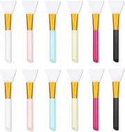 Silicone Face Mask Brush, Mask Beauty Tool, Soft Silicone Facial Mud Mask Applicator Brush 12 Pcs
