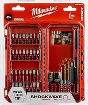 [Milwaukee] Shockwave Drill & Screw Set 40 Pieces