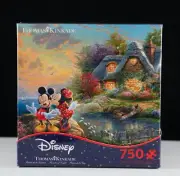Sealed Disney Thomas Kinkade Mickey & Minnie Mouse 750 piece Puzzle 24" x 18"