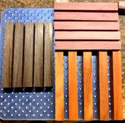 FIVE (5) EACH PADAUK PURPLEHEART WENGE PEN BLANKS TURNING WOOD 6" X 3/4" X 3/4"