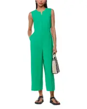 Whistles Josie Zip Front Jumpsuit