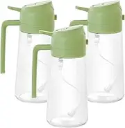 3Pcs Oil Sprayer, 16oz/470ml Oil Dispenser Sprayer, Refillable Mister Spray Bottle Clear Dispenser, Oil Spray Bottle for Cooking, Kitchen Tools, Air Fryer, Salad