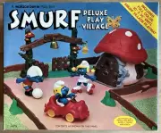 Smurf Deluxe Play Village • Mint In Sealed Box • Wallace Berrie