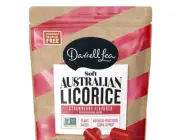 (1) Darrell Lea Australian Made Soft Licorice Strawberry Flavor 4oz Bag No HFCS