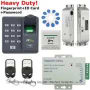 ZKTeco Fingerprint+RFID Card Door Access Control Kit+ Drop Bolt Door Lock+Remote
