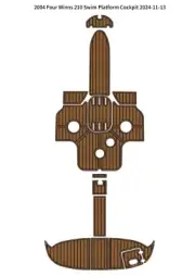 2004 Four Winns 210 Swim Platform Cockpit Pad Boat EVA Teak Deck Floor Pad Mat