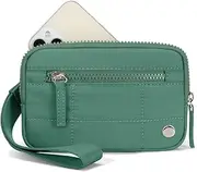 [Generic] Convely Wristlet Wallets, Convely Essential Wristlet, Nylon Quilted Wallet, Wristlet Wallets for Women with 3 Zipper Purse