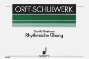 Rhythmische Ubung Rhythmic Exercises for Orff Instruments Book NEW 049006234