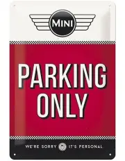 [NOSTALGIC ART] Mini Parking Only Medium Metal Sign 20x30cm in Multi