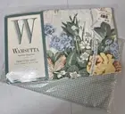 Wamsutta Twin Sheet Top Floral-Bottom Gingham Greens NIP Cottage Granny Core