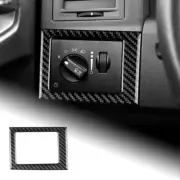 Black Dim Light Switch Cover Sticker Carbon Fiber For Chrysler 300 300C 05-2010 (for: Chrysler)
