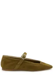 LE Monde Beryl Mary Jane Suede Ballet Flats - Taupe - 37 (IT37 / UK4) 37 (IT37 / UK4)