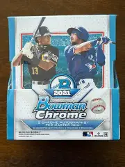 2021 Bowman Chrome Baseball Hobby Box Sealed - 2 Mini Boxes - 2 Autos