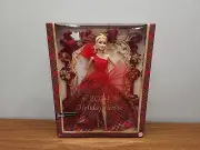 Barbie Signature 2024 Holiday Doll Blonde in Plaid Dress Mattel ~ Brand New NIB