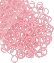 Pack of 200 Small Hair Bobbles for Girls, Elastic Hair Bobbles, Ponytail Colourful, Mini Headband for Baby, Toddlers, Girls (Light Pink)