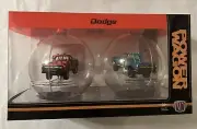 M2 Machines 1979 DODGE 150 MACHO POWER WAGONS Christmas Ornaments ~ NIP