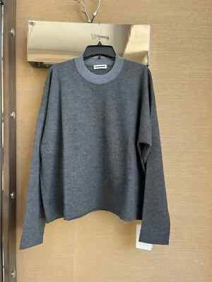 Jil Sande ,Wool Crewneck Sweater in Grey BNWT M