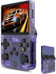 R36S Retro Handheld Game Console, Gaming Console with Linux/Garlic System, Dual 3D Joysticks, 21000+ Classic Games Retro Video Game Console, 3.5in IPS Screen & 6H Play Time (128G)