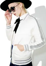 [Glamorous] Glacial Varsity Jacket