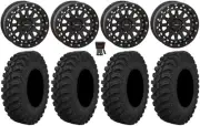 System 3 SB-6 15" Wheels Bk (5+2) 32" Crawler AT Tires Commander Maverick