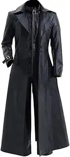 [Spazeup] Matrix Coat - Black Leather Trench Jacket