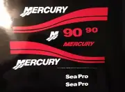 Mercury Outboard Sea pro Decal sticker set kit 25 - 250 HP send message on HP