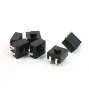 AC250V 1.5A 4 Pin Connector Self Locking ElectricTorch Push Button Switch x 6