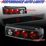 Set of 3pcs Black Altezza Taillights for 1988-1991 Honda Civic 3dr Hatchback