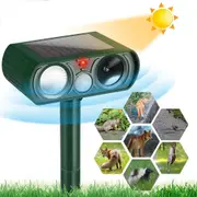 Solar Animal Repeller Ultrasonic Dog Chaser Waterproof Birds Rat Scarer Repeller