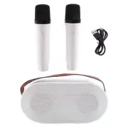 Mini Karaoke Machine, Portable Bluetooth Speaker Set with 2 Wireless3482
