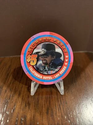 California Casino - $5 Casino Chip - Richard Petty - 2001 - *MINT & UNC*