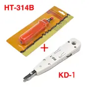 Wire Crimping Tool RJ11 RJ45 Telecom Phone Wire Cable Punch Down Network Kit