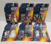 6 Kenner Star Wars POTF Action Figures Leia Obi Wan Kenobi Han Solo Stormtrooper