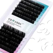 Classic Lash Extensions 8-14mm Mix GEMERRY Single Lash Extensions D Curl 0.20 Volume Eyelash Extension Matte Black Individual lashes Silk Eyelash Extensions Supplies