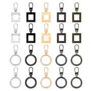20pcs Zipper Pull Replacement, 2 Styles Zipper Pullers Detachable Zip Pull Tab