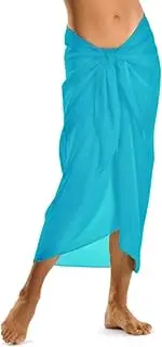 [TOSKATOK] Women Girls Sexy Stylish Beach Wrap Skirt Sarong Pareo in Plain Colours