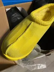 UGG TASMAN SCATTER GRAPHIC CANARY SUEDE COMFORT MEN'S SLIPPERS SIZE US 11 NEW