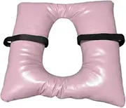 Perfk Bedside Commode Seat Cushion Toilet Seat Cushion Household Thickened Waterproof Seats Pad Cover for Elderly Camping Toilet, Light Pink