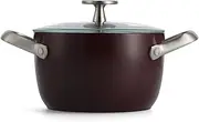 Green Pan GREENPAN Multi-Food Cooker Ceramic Coating of Minerals from Sand Without Toxic Substances Can be Used as a Two-Handed Pot, Rice, Cooker, Fryer, 6.5 inches (16.5 cm), Chocolate, IH Gas