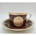 【拾年之路】 美國FITZ&FLOYD費茲佛洛伊德MEDAILLON D'OR系列重金咖啡杯+盤(免運)